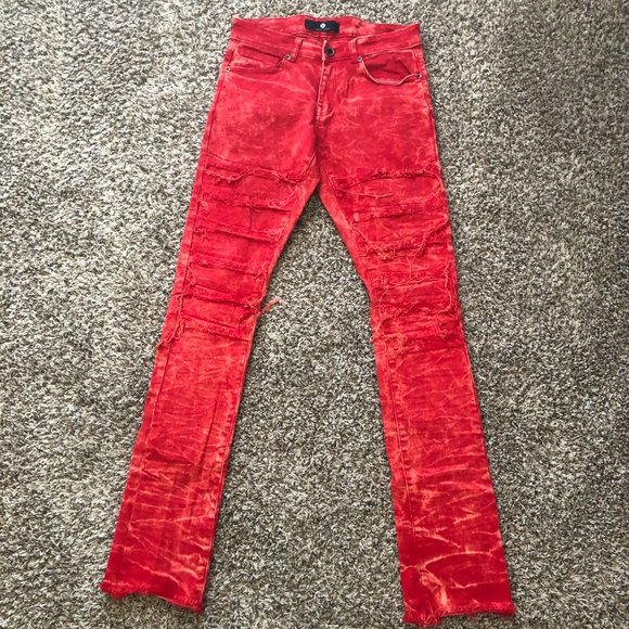 Focus Men's Jeans - Stacked Distressed Denim -Get Ready for the Holidays Fashion - Picture 3 of 15